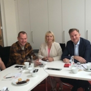 Im Foto von links nach rechts: Roland Menthel, Markus Angelstein, Martin Behm, Landtagspräsidentin Prof. Dr. Ulrike Liedtke, Steven Breetz (CDU) und Gereon Ryssel (CDU)